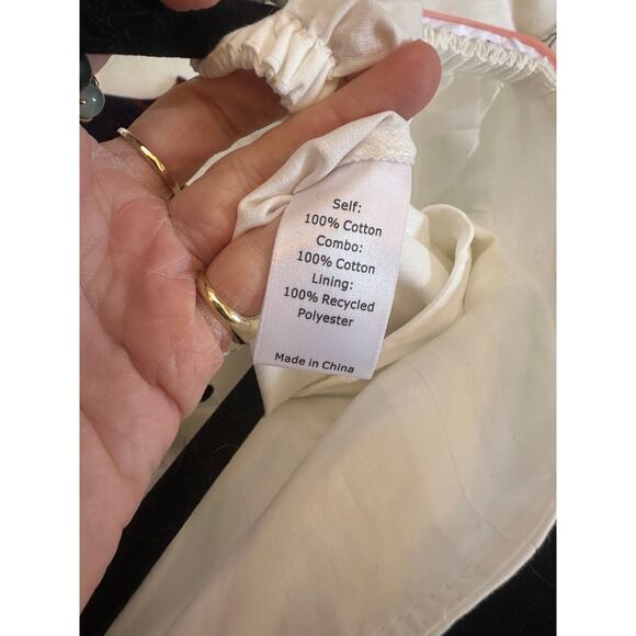 LA LIGNE Broderie anglaise-trimmed cotton-voile midi dress NWT size XS - Picture 7 of 9